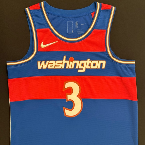 Nike Bradley Beal Washington Wizards #3 Blue Red City Jersey 44